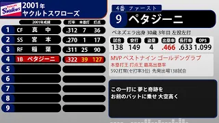 (再)2001年 ヤクルトスワローズ 1-9+α