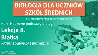 Białka. Lekcja biologii dla klasy 1. (zakres rozszerzony)