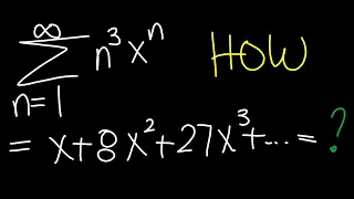 x+8x^2+27x^3+64x^4+...=?