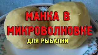 Манка  в микроволновке для рыбалки своими руками. Уловистая насадка из манки. Рецепт приготовления