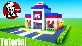 Minecraft Tutorial: How To Make A Classic KFC (Restaurant) "2020 City Tutorial"