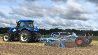 Дискуємо стерню після пшениці. Трактор New Holland та дискова lemken