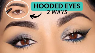 Why These 2 Techniques on HOODED eyes is better than winged Eyeliner!