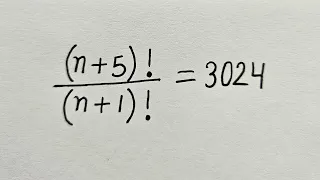 A nice factorial problem |Solve for n#math #factorial #matholympiad