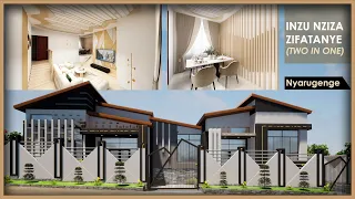 INZU NZIZA 2 MURI 1 (Two in one) #professional #architect #rwanda #kigali