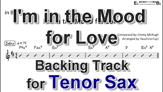 I'm in the Mood for Love - Backing Track with Sheet Music for Tenor Sax