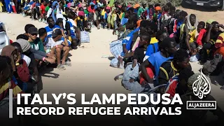 Italy's Lampedusa appeals for assistance after thousands of refugee arrivals