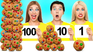 تحدي 100 طبقة من الطعام! #11