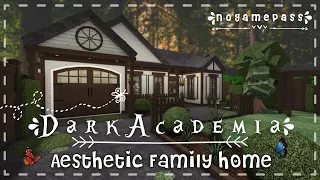 No Gamepass Dark Academia Aesthetic Family Home Speedbuild And Tour iTapixca Builds