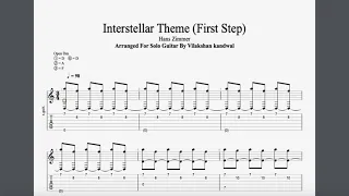 Interstellar Main Theme (First Step) - Hans Zimmer (Tabs/Notations)