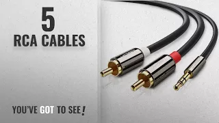 Top 10 Rca Cables [2018]: UGREEN RCA Audio Cable, 3.5mm Stereo Jack to 2 RCA Phono Y Audio Splitter