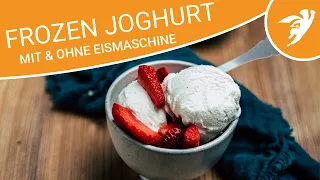 FROZEN JOGHURT mit und ohne Eismaschine 🍦 Frozen Yogurt / FroYo