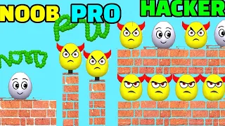 NOOB vs PRO vs HACKER in DRAW TO SMASH:  LOGIC PUZZLE