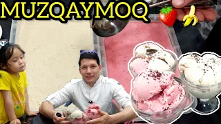 QULPINOYLI BANANLI MUZQAYMOQ/ ДОМАШНИЕ МОРОЖЕНОЕ