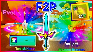 F2P got Tier 9 Eternal Qi Pet & Weapon Bracelet in WFS | Roblox