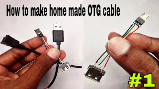 How to make Home made Otg Cable With Damage Charger || Otg keise banaye || #1