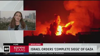 Israel orders 'complete siege' of Gaza