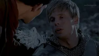 Merlin tells Arthur he loves him