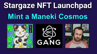 Stargaze NFT Launchpad Tutorial - Mint a Maneki Cosmos NFT (Minting NOW!)