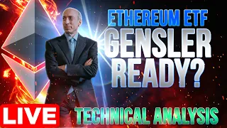 Gensler Signals Ethereum ETF Approval🚨 Technical Analysis w/ Evan Aldo LIVE🔴