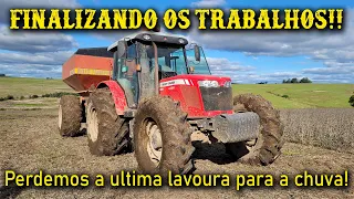 TERMINANDO OS TRABALHOS DE COLHEITA / / VEJA A SITUAÇÃO DA ULTIMA ÁREA ATINGIDA PELA FORTE CHUVA!!!