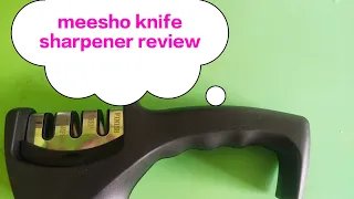 meesho knife sharpener review/ How to use manual Knife Sharpener  at home/ cheap knife sharpener