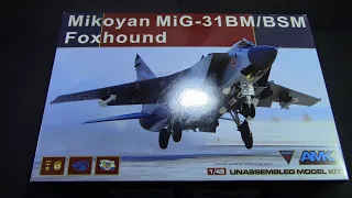 Обзор, что в коробке - MiG-31 BM/BSM от AMK в масштабе 1:48