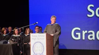 Tesla STEM Graduation 6.10.16 - Mr. Saxby