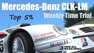 Real Racing 3 · Weekly Time Trial · Mercedes-Benz CLK-LM· Porsche Test Track· On-road Circuit (Long)