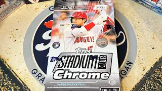 2022 Stadium Club Chrome Hobby Box! Color! Auto!