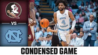 Florida State vs. North Carolina Condensed Game | 2023-24 ACC Men’s Basketball