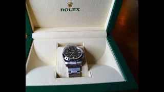 ROLEX Oyster Perpetual 36, BRIGHT BLACK DIAL, COSC Certified