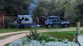 Molerivier Camping with our Duster and Vagabond Rogue Teardrop caravan