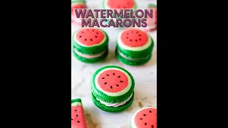 Watermelon Macarons #shorts
