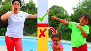 Leah Wants to be Taller to Get in the Pool