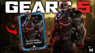 GEARS 5 Character Showcase - The Return of the Black Steel Locust Sniper Multiplayer Versus Gameplay