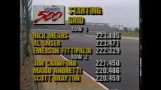 INDY 500 1989 - TIME TRIALS - BUMP DAY