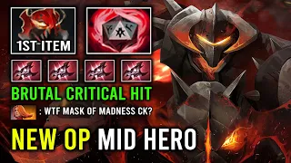 NEW OP MID HERO 1st Item Madness Mask Brutal Max Speed Crit Hit Chaos Knight Dota 2