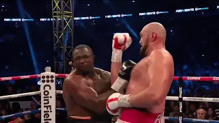 TYSON FURY KNOCKS OUT DILLIAN WHYTE SLOW MO MUST SEE!!!