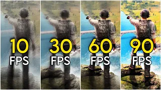 Does FPS Matter? 🤯 | 10FPS TO 90FPS | PUBG Mobile