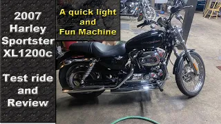 07 Sportster XL 1200 test ride in Machias