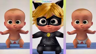 Boss Baby Glow Up Into Miraculous Cat Noir - Miraculous Cartoon Art