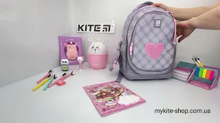 Рюкзак напівкаркасний Kite Education Fluffy Heart K24-724S-1