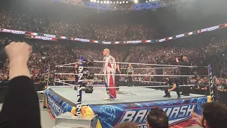 CODY RHODES ENTRANCE AT WWE BACKLASH LYON - HUGE POP & CROWD SONG - RINGSIDE #wwe #backlash #france