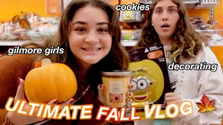 THE ULTIMATE FALL VLOG 2022 | decorating my room, baking cookie, gilmore girls & more🍁 *fall vibes*