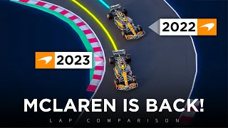 How FAST is 2023 Mclaren compared to 2022? | 3D Analysis