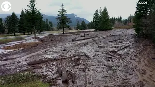 WEB EXTRA: Landslide in the Columbia River Gorge in Oregon