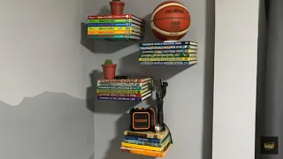 DIY floating bookshelf - Невидимая книжная полка своими руками
