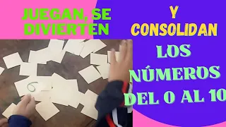 JUEGO SENCILLO PARA TRABAJAR DE MANERA DIVERTIDA EL APRENDIZAJE  DE LOS NÚMEROS  DEL 0 AL 10.