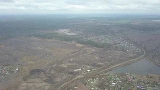 Пос. Крутой | Панорама озера и полигона